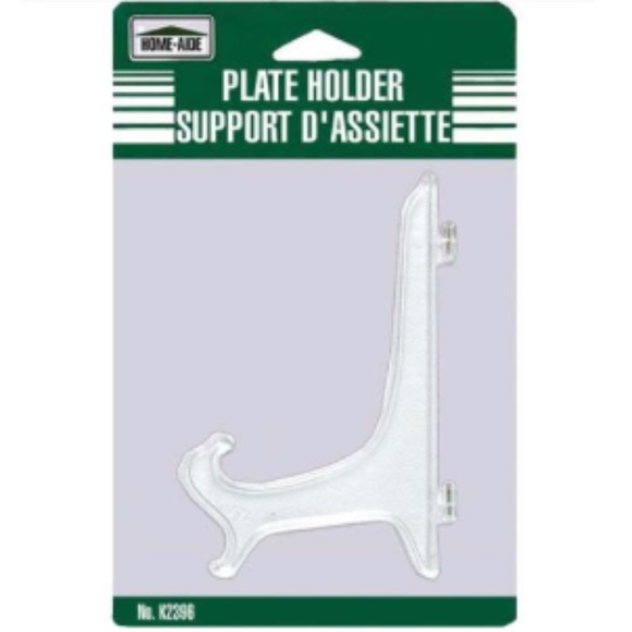 🆕 NEW Home-Aide Plate Holder - Transparent Plate Holder Stand - Picture 1 of 1